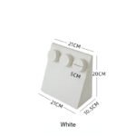 white Velvet Necklace Display Stand with Round Pad ()