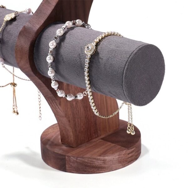 Tier Wooden Necklace and Bracelet Display Stand ()