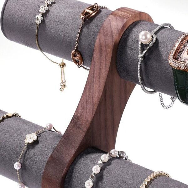 Tier Wooden Necklace and Bracelet Display Stand ()