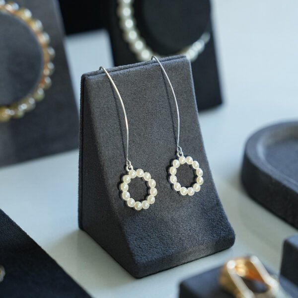 Black Velvet Jewelry Display Tray for Bracelet Ring Earring Necklaces ()