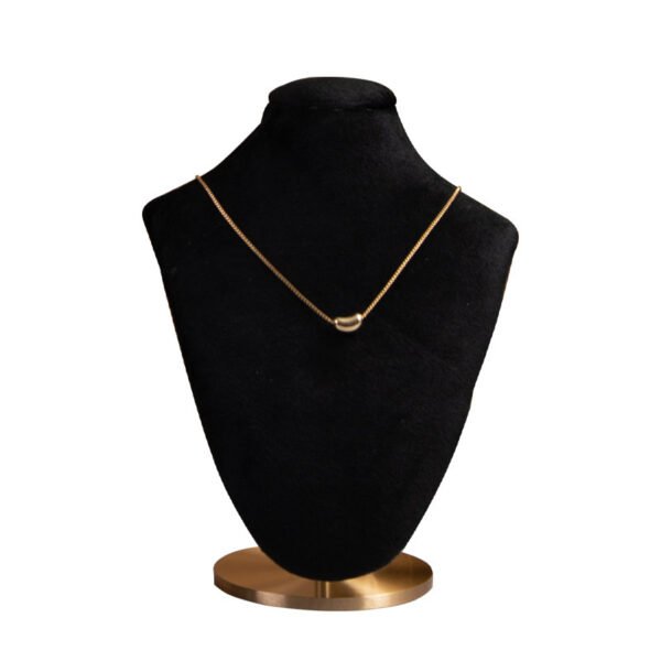 Black Velvet Necklace Bust Stand ()
