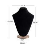 Black Velvet Necklace Bust Stand ()