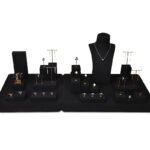 Black Velvet T Bar Earring Display Stand for Studs ()