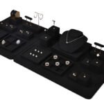 Black Velvet T Bar Earring Display Stand for Studs ()