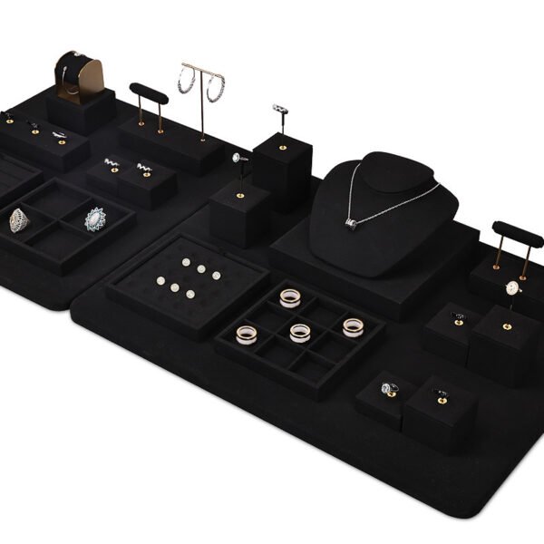Black Velvet T Bar Earring Display Stand for Studs ()