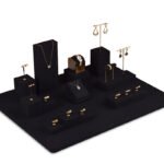 Black Velvet T Bar Earring Display Stand for Studs ()