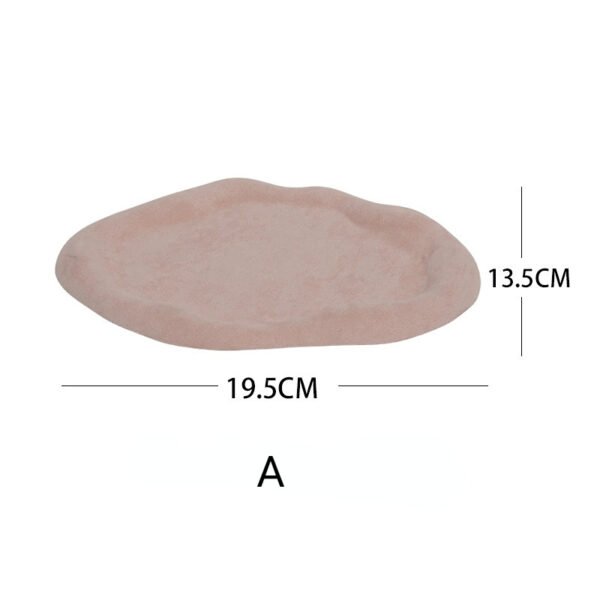 Rosa Samt-Schmuck-Display-Tablett für Ring, Halskette und Armband ()