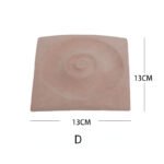 Rosa Samt-Schmuck-Display-Tablett für Ring, Halskette und Armband ()