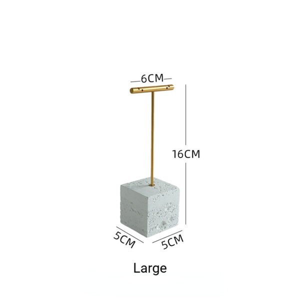 Single Pair T Bar Earring Stand with Holes ()