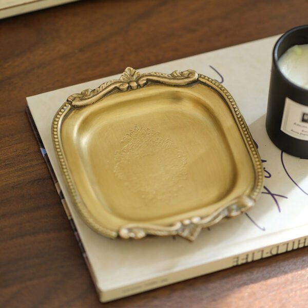 Vintage-Gold-Schmuck-Display-Tablett für Halsketten, Armbänder, Ringe ()