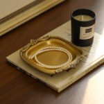 Vintage-Gold-Schmuck-Display-Tablett für Halsketten, Armbänder, Ringe ()