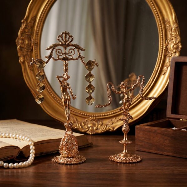 Vintage Gold Standing Up Earring Stands for Dangle Earring ()
