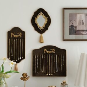 Wall Mounted Jewelry Display Holder for Necklace Earrings ()
