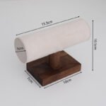 White T Bar Display Stand for Bangle Cuff Bracelet Watch ()