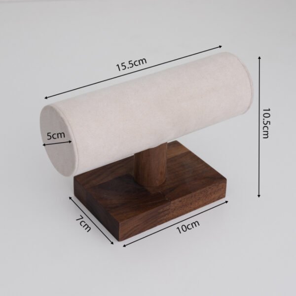 White T Bar Display Stand for Bangle Cuff Bracelet Watch ()