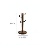 Wooden Earring Display Stand with Hooks for Boutique ()