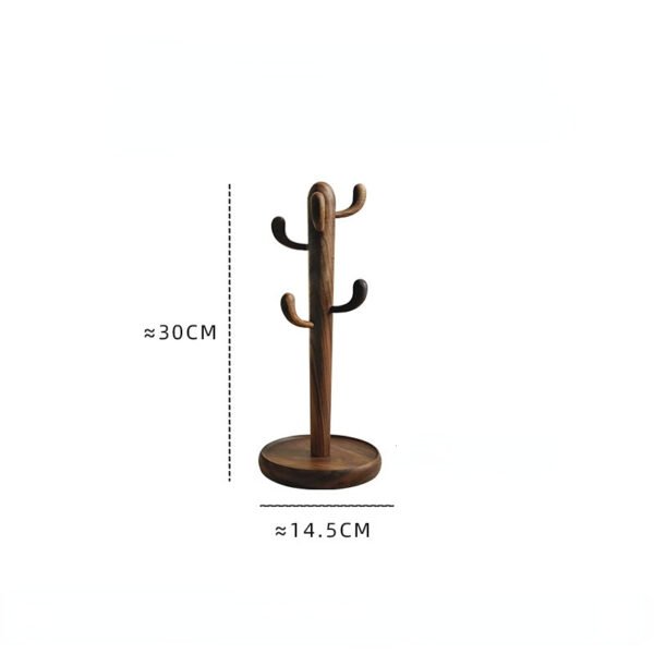 Wooden Earring Display Stand with Hooks for Boutique ()