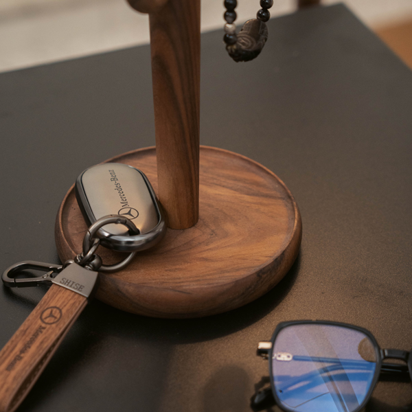 Wooden Earring Display Stand with Hooks for Boutique ()