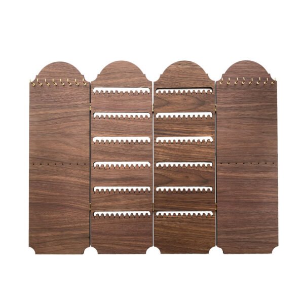 Wooden Foldable Screen Holder for Earring and Necklaces ()