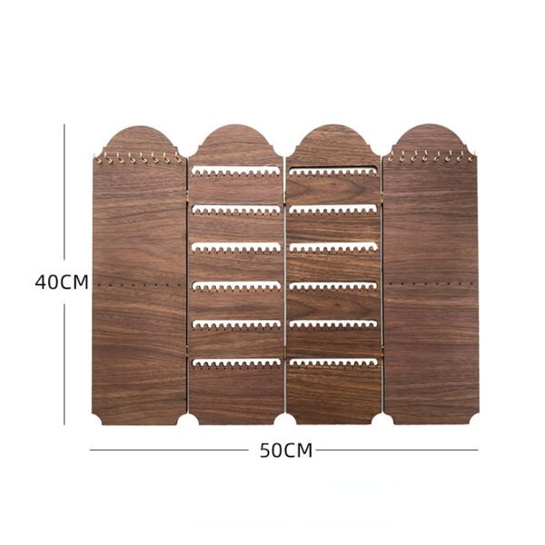 Wooden Foldable Screen Holder for Earring and Necklaces ()