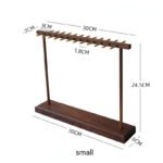 Wooden Multiple Necklace and Bracelet Display Stand with Hooks ()