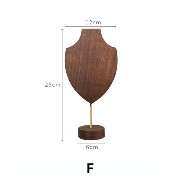 Wooden Necklace Display Bust Stand ()