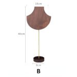 Wooden Necklace Display Bust Stand ()