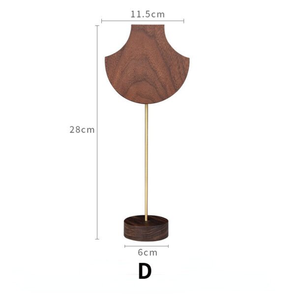 Wooden Necklace Display Bust Stand ()