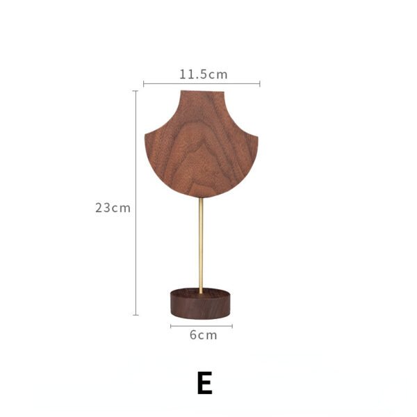 Wooden Necklace Display Bust Stand ()