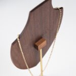 Wooden Necklace Display Bust Stand ()