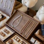 Wooden Tabletop Necklace Display Stand with Hooks ()