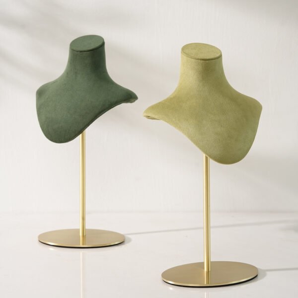 Adjustable Velvet Necklace Bust Display Stand ()